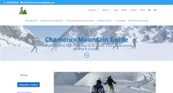Desktop Screenshot of chamonixmountainguide.com